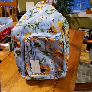 Vera Bradley ReActive Sling Backpack In Sunflower Sky